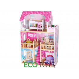 Ляльковий будиночок резиденція Malinowa EcoToys Ляльковий будиночок