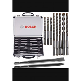 Бури та зубила по бетону SDS-Plus Bosch в кейсі набір 11шт.