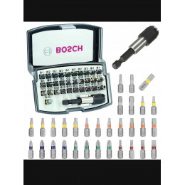 Набір біт Bosch Extra Hard, 32 шт з швидкозмінним універсальним тримачем