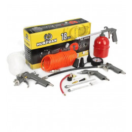 Набір пневматичних інструментів HURAGAN 18ШТ Marpol M90350