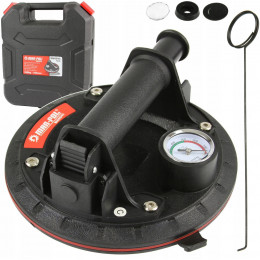 Вакуумна присоска з манометром, ручний вакуумний насос для плитки та скла MAR-POL M66045 300кг