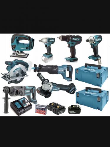 Набір з восьми інструментів Makita