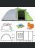 Палатка туристична Abarqs Stella 3 нова двошарова