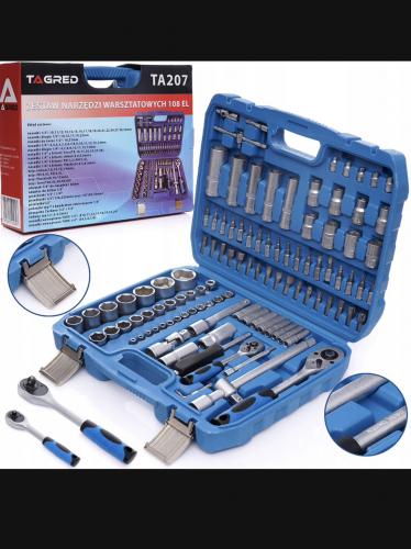 Набір торцевих насадок Tagred TA207, 108 шт.