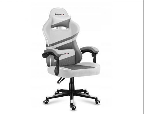 Комп'ютерне крісло Huzaro Force 4.4 White тканина