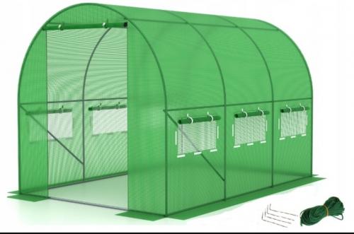 Теплиця парник 3х2 м для городу Funfit Garden 6 м2 теплиці з трьохшаровою армованою плівкою
