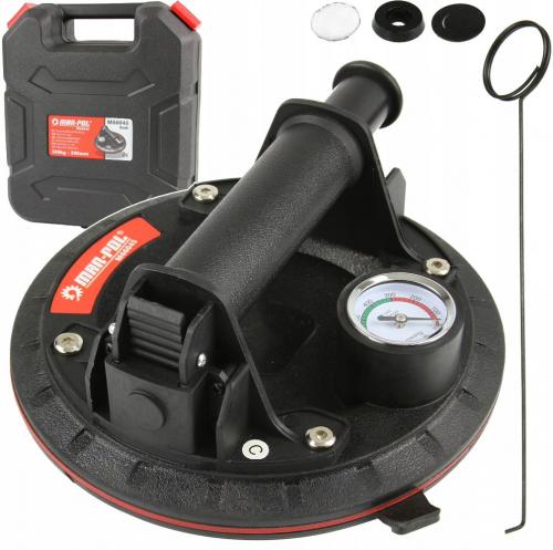 Вакуумна присоска з манометром, ручний вакуумний насос для плитки та скла MAR-POL M66045 300кг