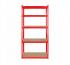 Стелаж Металевий 180х90х40см червоний