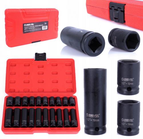Набір ударних голівок 1/2" Mar-Pol M58259