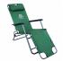 Садовий шезлонг тканинний ЗЕЛЕНИЙ Відпочинкове крісло Лежак садовий розкладний