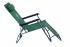 Садовий шезлонг тканинний ЗЕЛЕНИЙ Відпочинкове крісло Лежак садовий розкладний